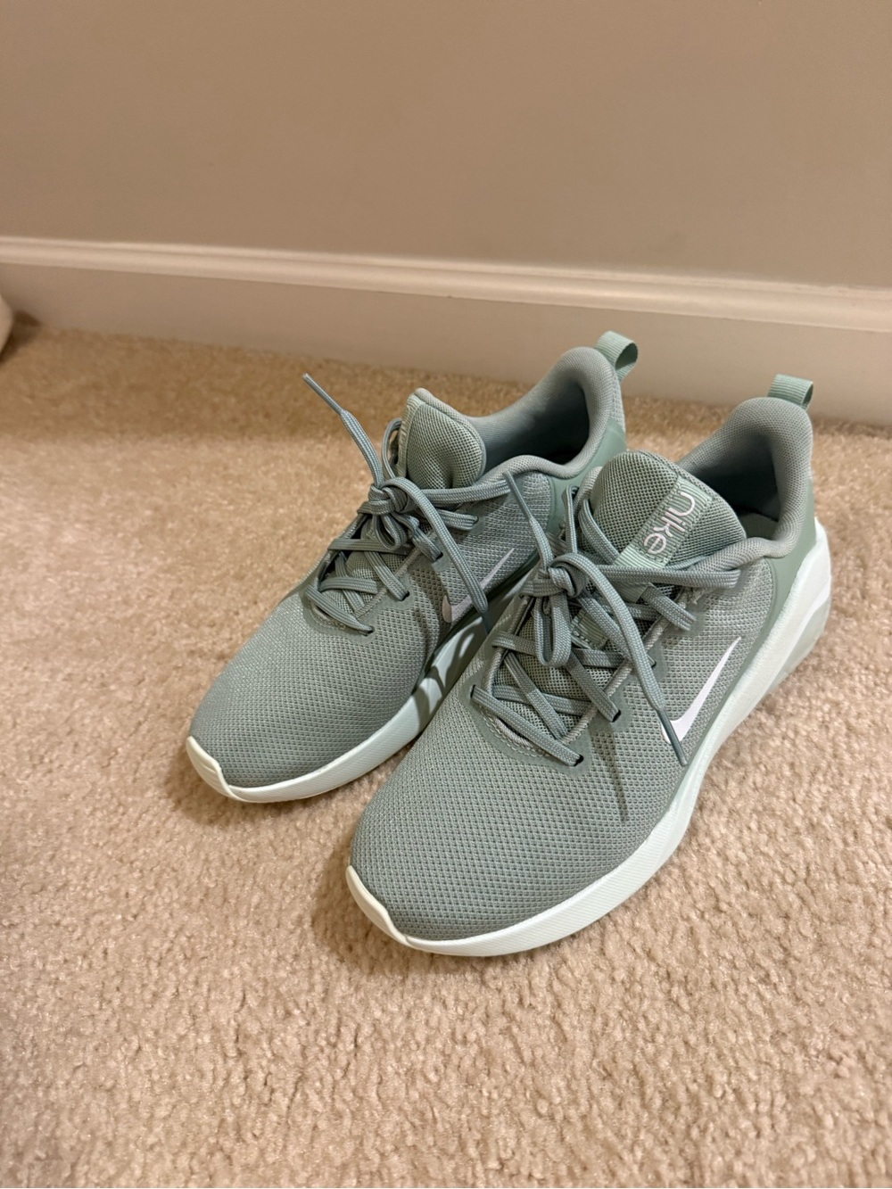 Nike Women's Sage Green Mesh Athletic Sneakers NWOT
